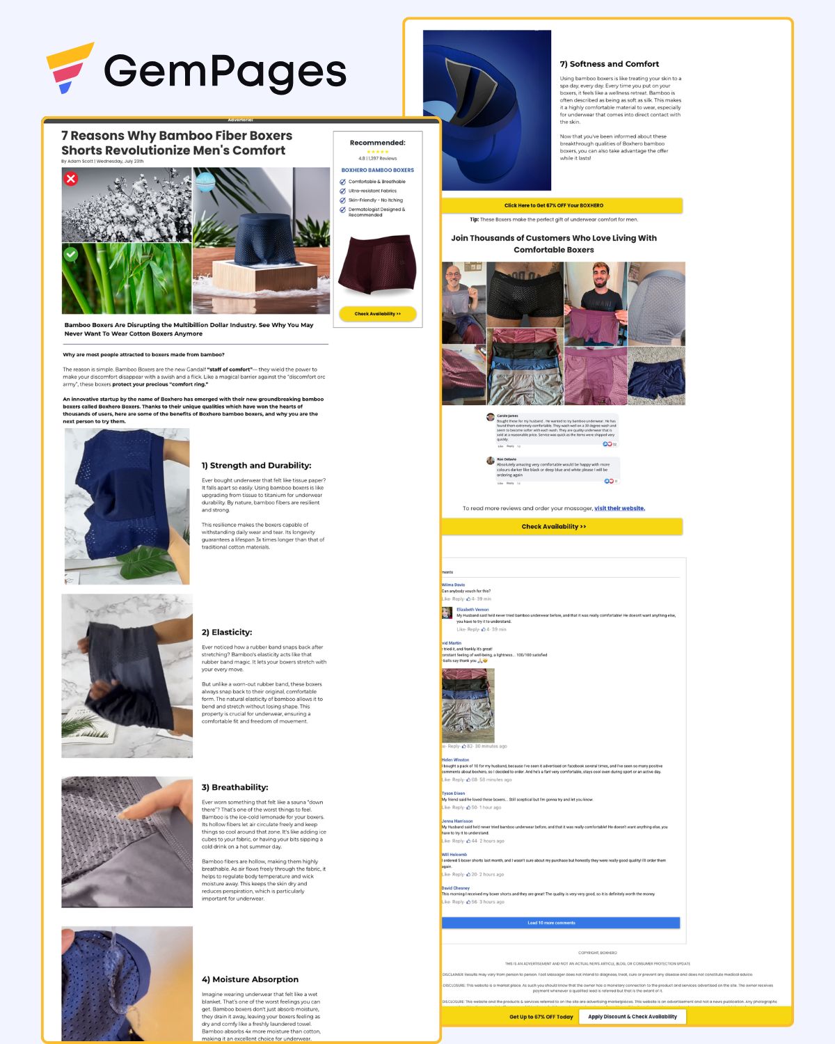 Box Hero 7 Reasons Listicle Page | GemPages Template