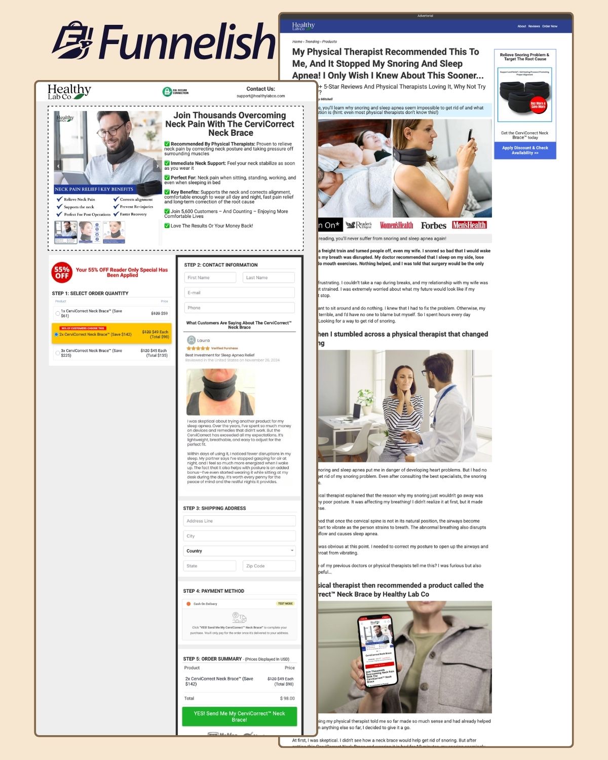 Healthy Lab Co Funnel | Funnelish Template