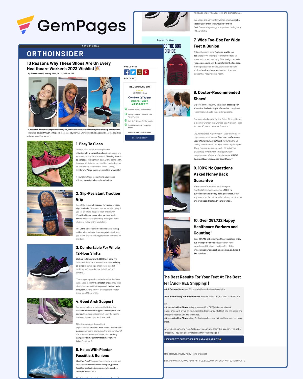 OrthoInsider Listicle Page | GemPages Template
