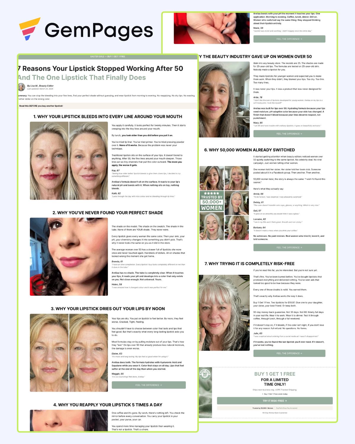 7 Reasons Listicle Page | GemPages Template