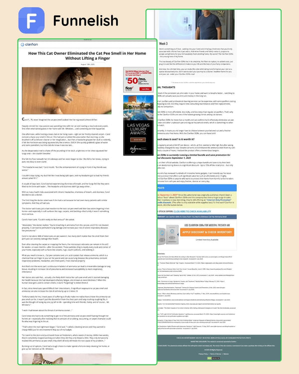 Clarifion ODRx Advertorial Page | Funnelish Template