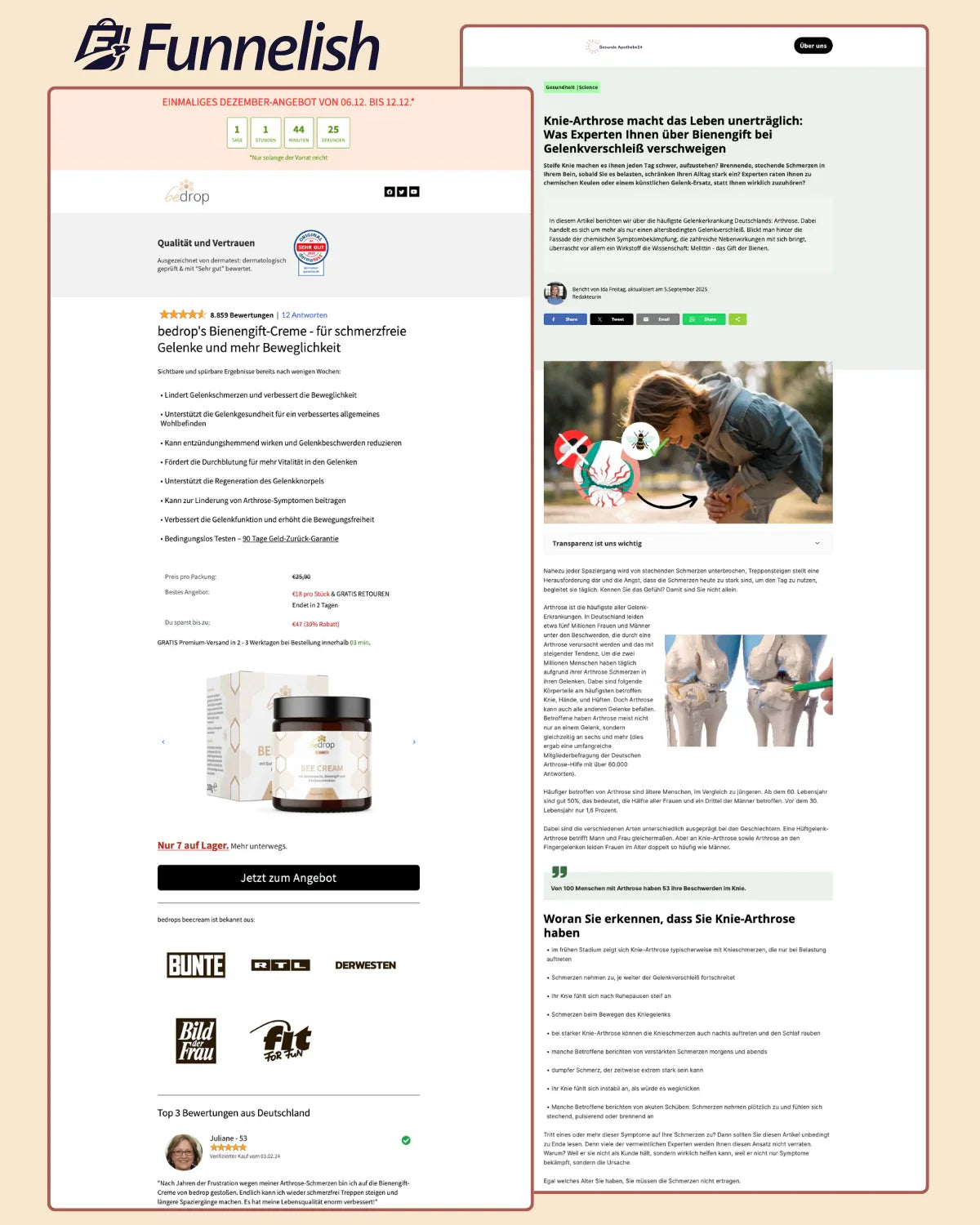 Bee Cream Funnel | Funnelish Template
