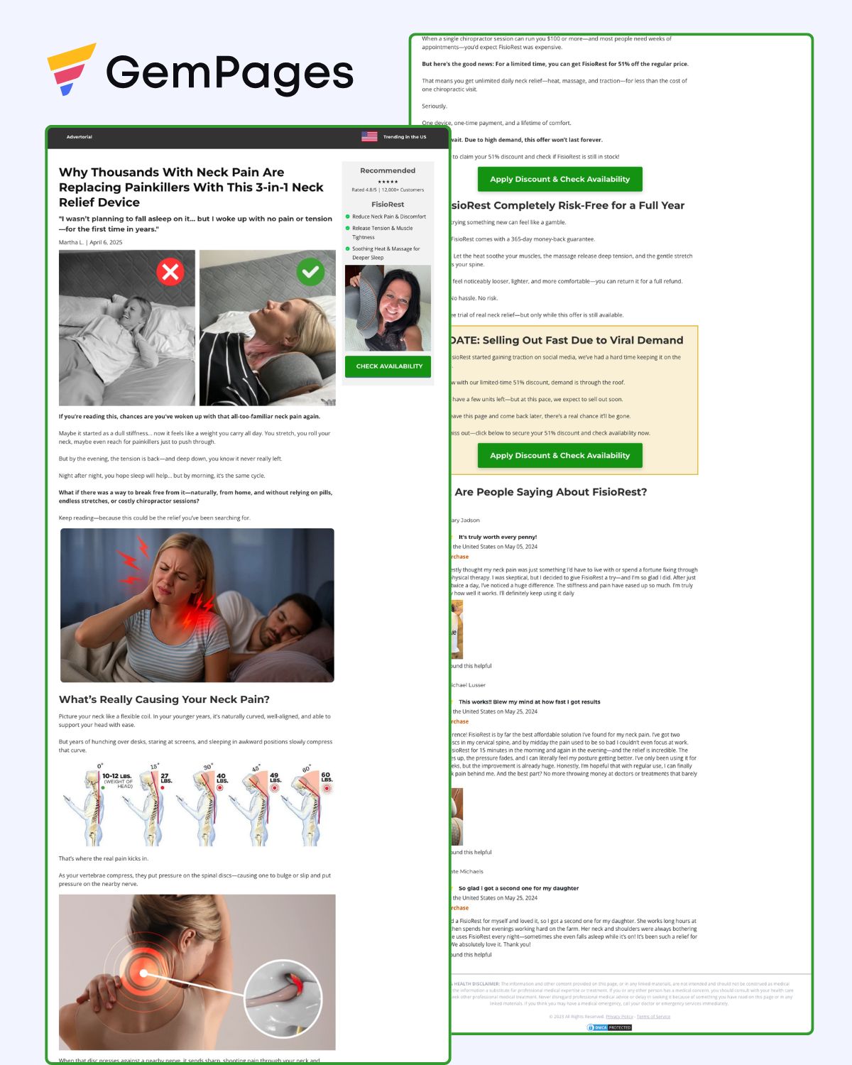 Editorial 3 - QL Advertorial Page | GemPages Template
