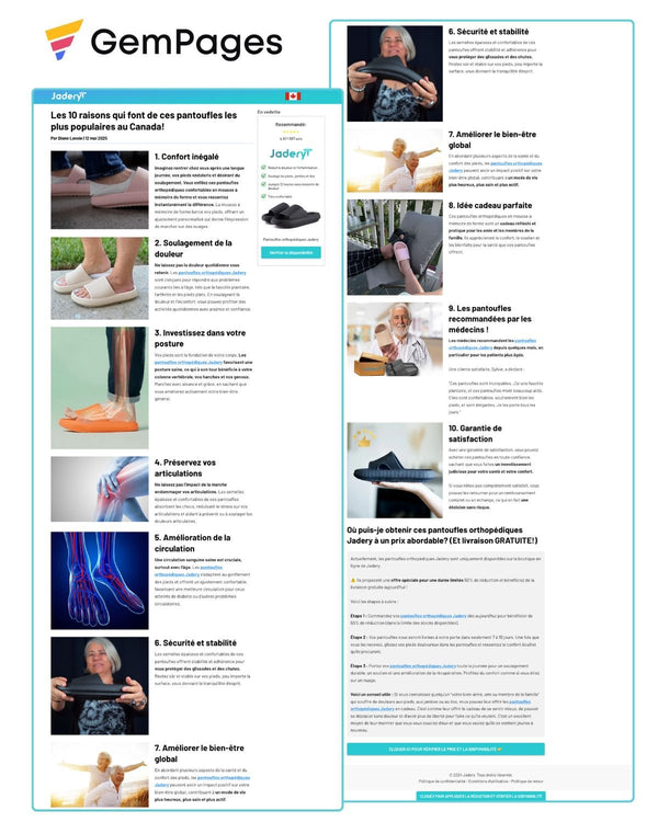 Jadery Listicle Page | GemPages Template