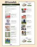 Hike FootWear Listicle Page | Funnelish Template