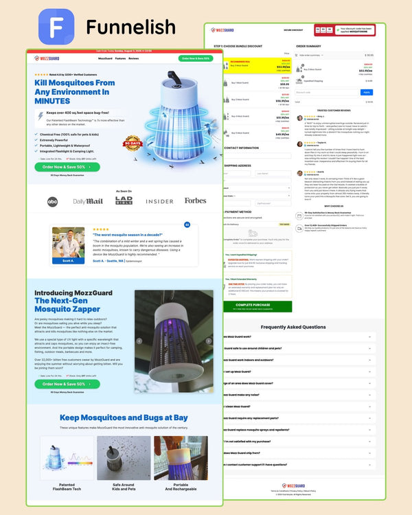 Mozz Guard Funnel | Funnelish Template