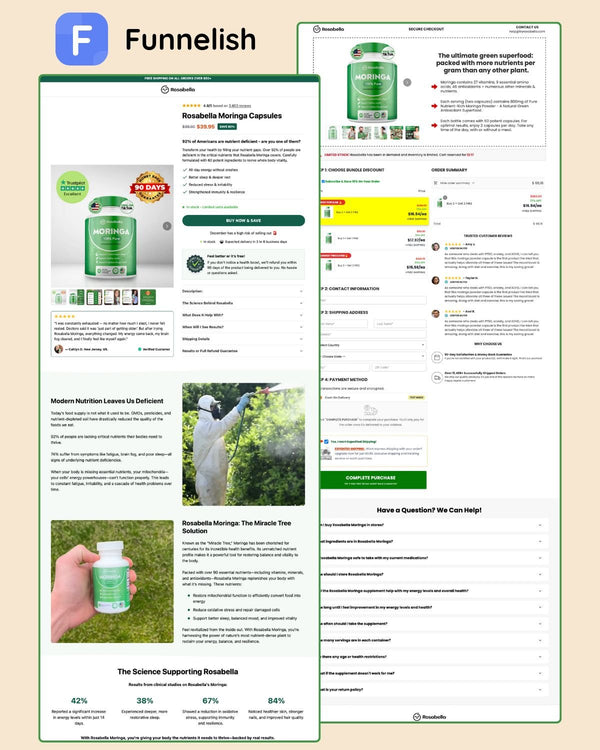 Rosabella Funnel With Subscription | Funnelish Template