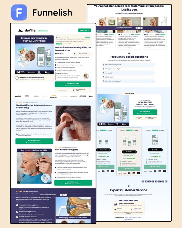 IslaVille Product Page | Funnelish Template