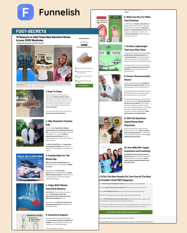 10 Reasons People Listicle Page | Funnelish Template