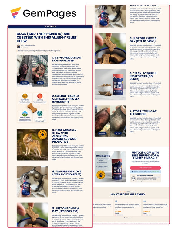 7 Reasons Listicle Page | GemPages Template